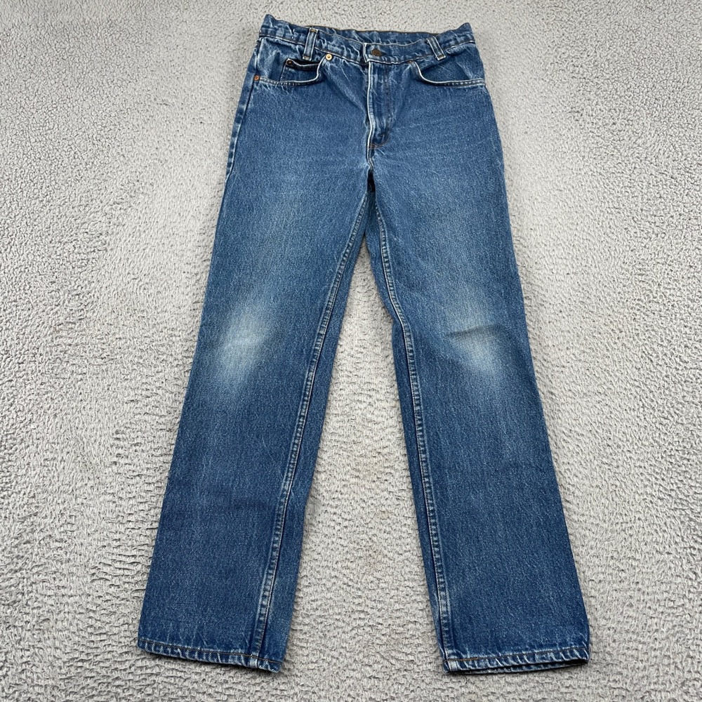 Levi's Jeans Womens 12 Blue 512 Slim Fit Straight Leg High Rise Vintage Denim